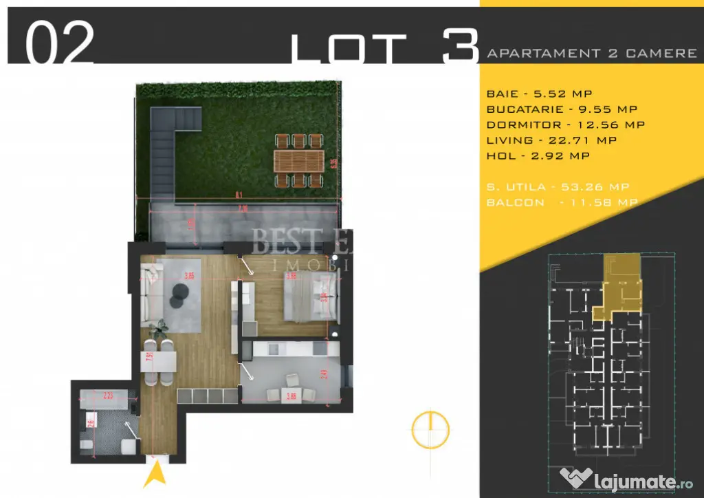 ???? 2 Camere cu Gradina– Locuința în care te vei simți - Bucuresti (Bucuresti-Ilfov)