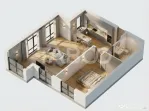 Apartament cu 2 camere de vanzare la etaj intermediar Doamna