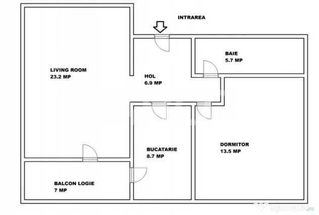 Apartament 2 camere 58 mpu mobilat si utilat premium Doamna - Sibiu (Sibiu)