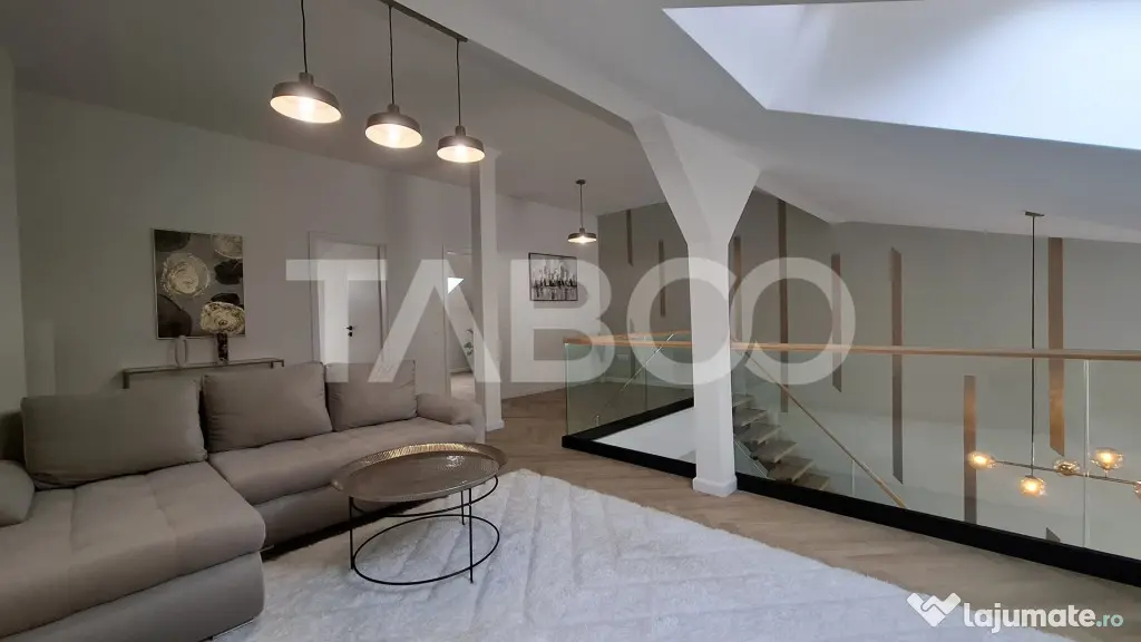 Penthouse lux ultrafinisat dotat si mobilat 2 nivele 131 mp - Sibiu (Sibiu)
