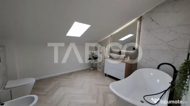 Penthouse lux ultrafinisat dotat si mobilat 2 nivele 131 mp - Sibiu (Sibiu)