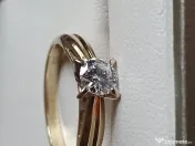 Inel Solitaire antic logodna aur 14k cu diamant natural vvs 0,5ct 