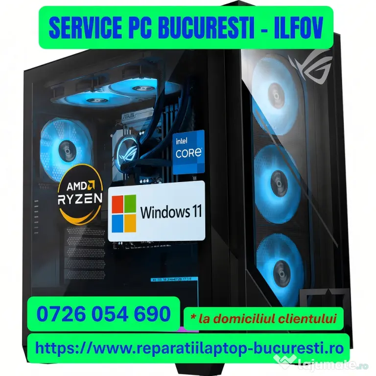 Instalare windows 11 PRO la domiciliul clientului