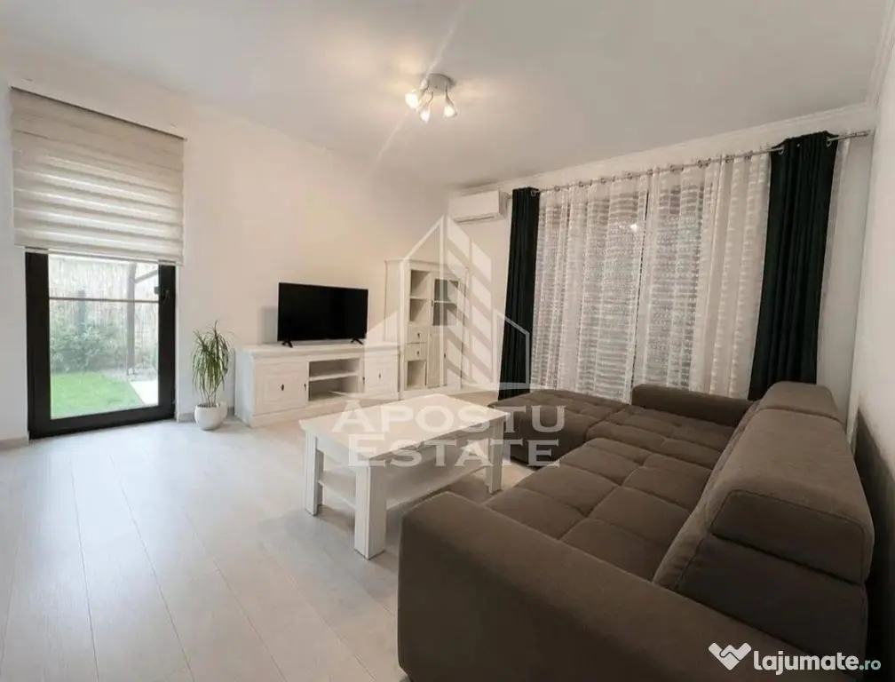 Apartament mobilat si utilat,2 camere,curte 71 mp,Braytim - Giroc (Timis)