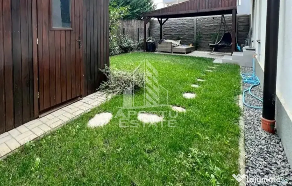 Apartament mobilat si utilat,2 camere,curte 71 mp,Braytim - Giroc (Timis)