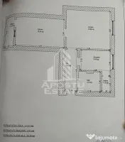 Apartament 2 camere semidecomandat, etajul 2, zona Dambovita 