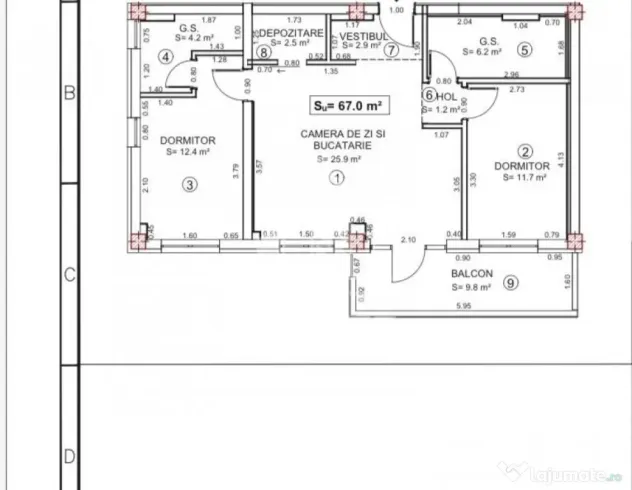 Apartament cu 3 camere de vânzare, Priveliște panoramică,Torontalului - Timisoara (Timis)