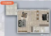 Apartament cu 2 camere in Chisora /Giroc 