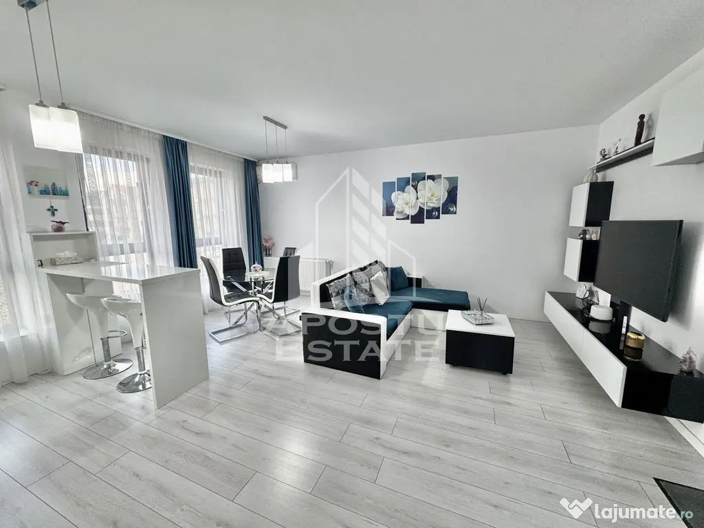 Apartament cu 2 camere la etajul 1 cu lift complet mobilat si utilat - Giroc (Timis)