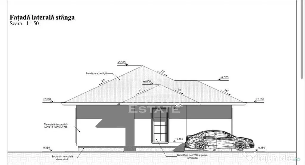 Casa individuala pe parter, 3 camere, garaj, teren 540, zona Braytim - Timisoara (Timis)
