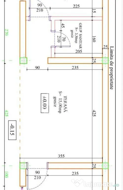 Casa individuala pe parter, 3 camere, garaj, teren 540, zona Braytim - Timisoara (Timis)