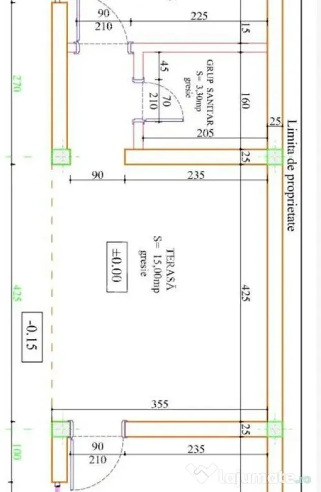 Casa individuala pe parter, 3 camere, garaj, teren 540, zona Braytim - Timisoara (Timis)