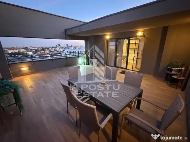 Penthouse cu 2 camere de inchiriat- vedere panoramica, zona Aradului - Timisoara (Timis)