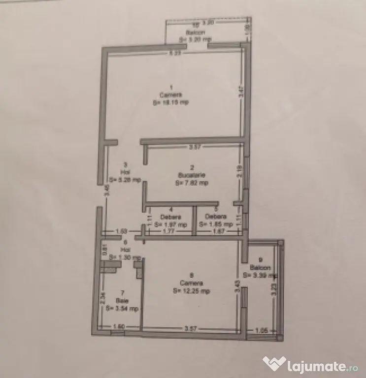 Apartament decomandat, 2 camere, 52 mp - Bucovinei - Timisoara (Timis)