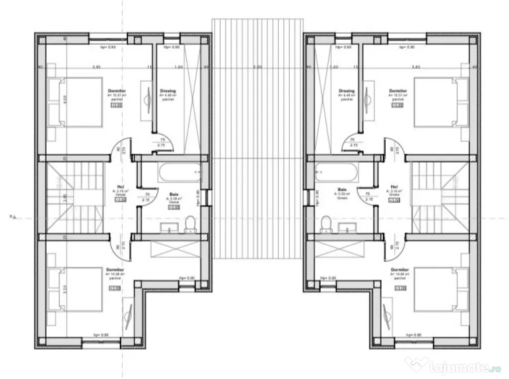 Duplex elegant, 4 camere, 105 mp, 250 mp teren - Sanandrei - Sanandrei (Timis)