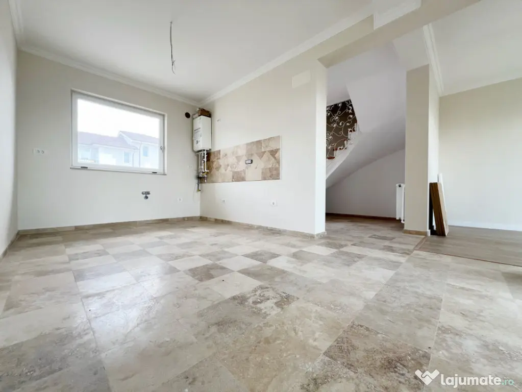 Casa insiruita, 4 camere, 87mp, 24mp terasa, toate utilitati - Giroc (Timis)