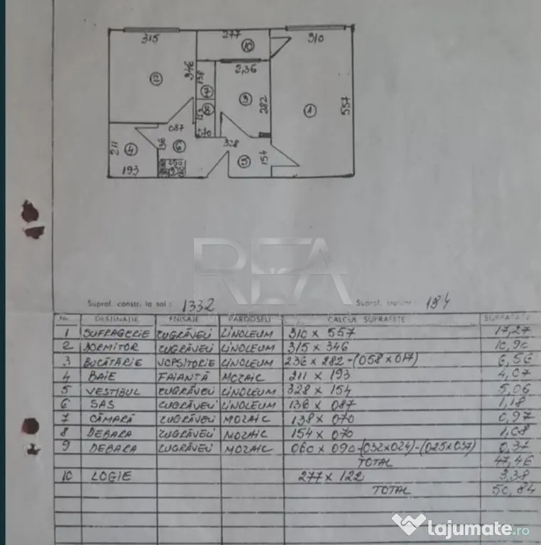2 camere, 6/10, bloc 1980, 51mp-Lujerului-Parcul Liniei - Bucuresti (Bucuresti-Ilfov)