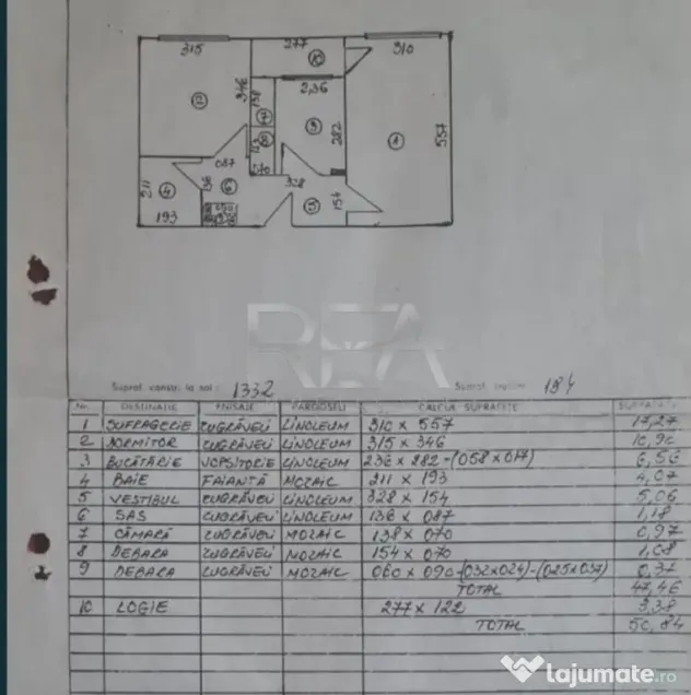 2 camere, 6/10, bloc 1980, 51mp-Lujerului-Parcul Liniei - Bucuresti (Bucuresti-Ilfov)