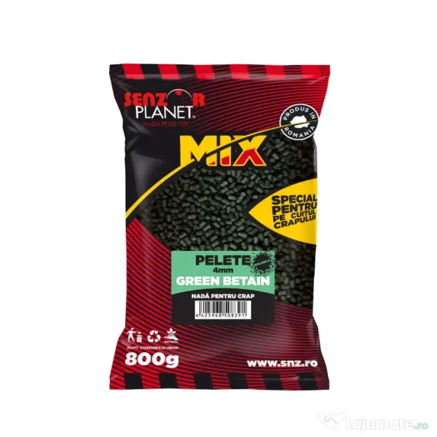 SENZOR PLANET PELETE GREEN BETAIN 4mm 800g
