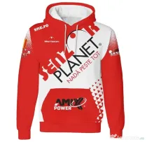 SENZOR PLANET HANORAC PERSONALIZAT SENZOR CLUB ALB-ROSU XS