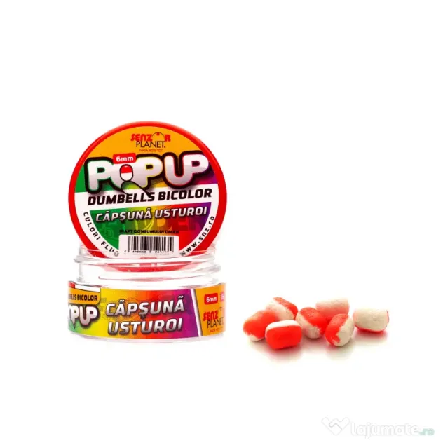 SENZOR PLANET POP-UP DUMBELLS BICOLOR CAPSUNA & USTUROI 6mm 15g