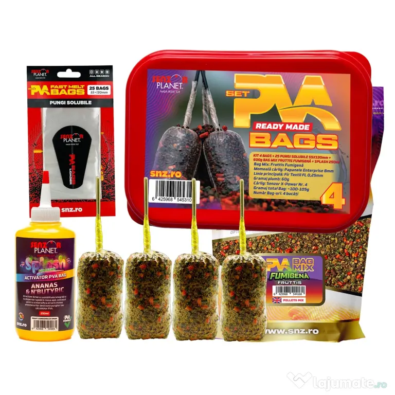 SENZOR PLANET KIT SET PVA 4 BAGS + PUNGI SOLUBILE + BAG MIX + SPLASH