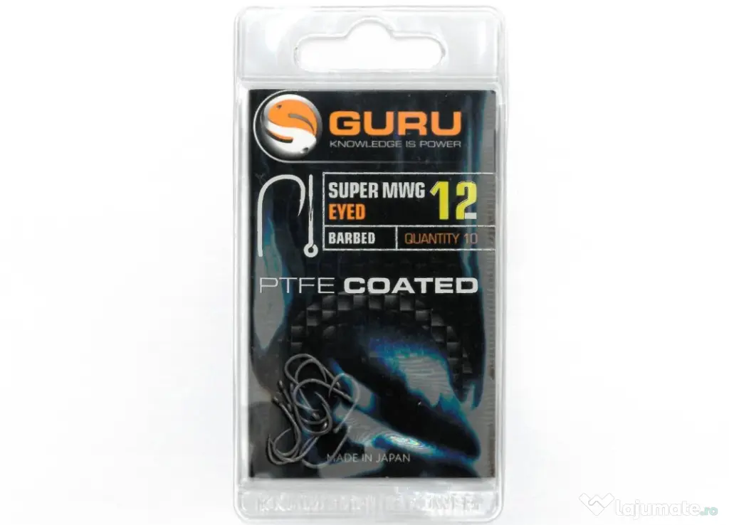 GURU CARLIGE GURU SUPER MWG EYED BARBED, 10buc Nr 10
