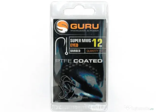 GURU CARLIGE GURU SUPER MWG EYED BARBED, 10buc Nr 10