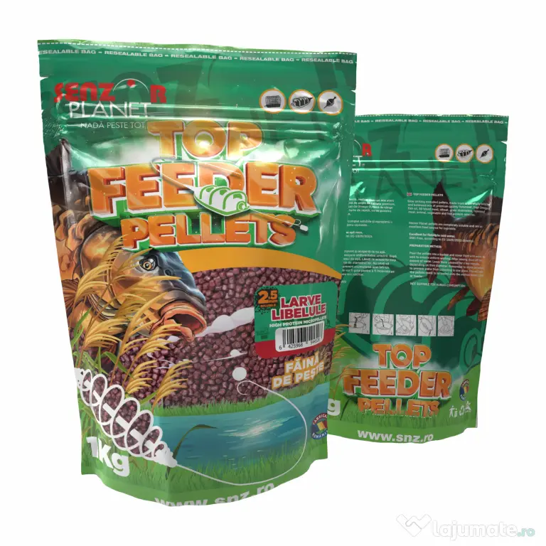 SENZOR PLANET PELETE TOP FEEDER LARVE LIBELULE 2.5mm 1kg