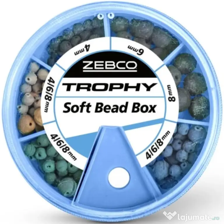 ZEBCO BILUTE ANTISOC ZEBCO BEAD BOX SOFT MIXED 89 buc/set