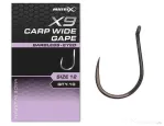 MATRIX CARLIGE MATRIX X9 CARP WIDE GAPE HOOKS BARBLESS, 10buc Nr 10