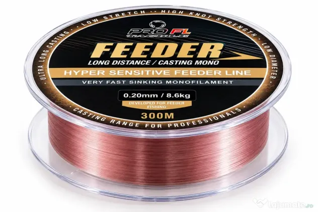 FL FIR MONOFILAMENT PRO FL LONG DISTANCE FAST SINKING FEEDER, 300m 0.20mm/8.6kg