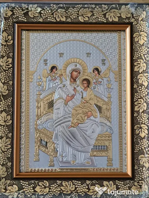 Icoana:Maica Domnului,IIsus,Ierusalima-Relief
