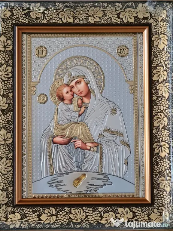 Icoana:Maica Domnului,IIsus,Ierusalima-Relief