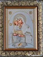 Icoana:Maica Domnului,IIsus,Ierusalima-Relief 