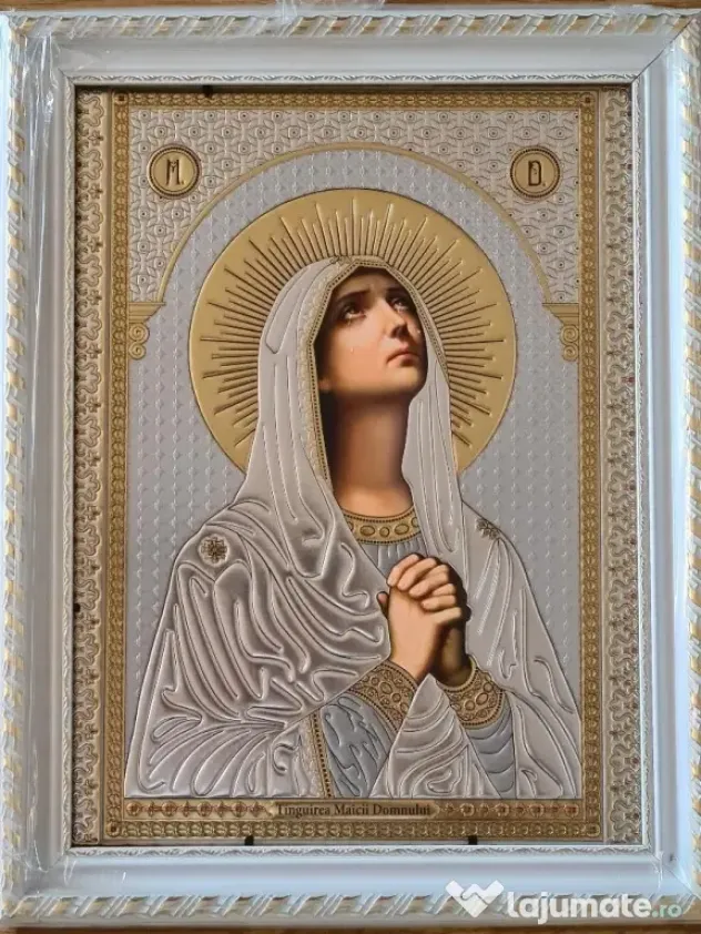 Icoana:Maica Domnului,IIsus,Ierusalima-Relief