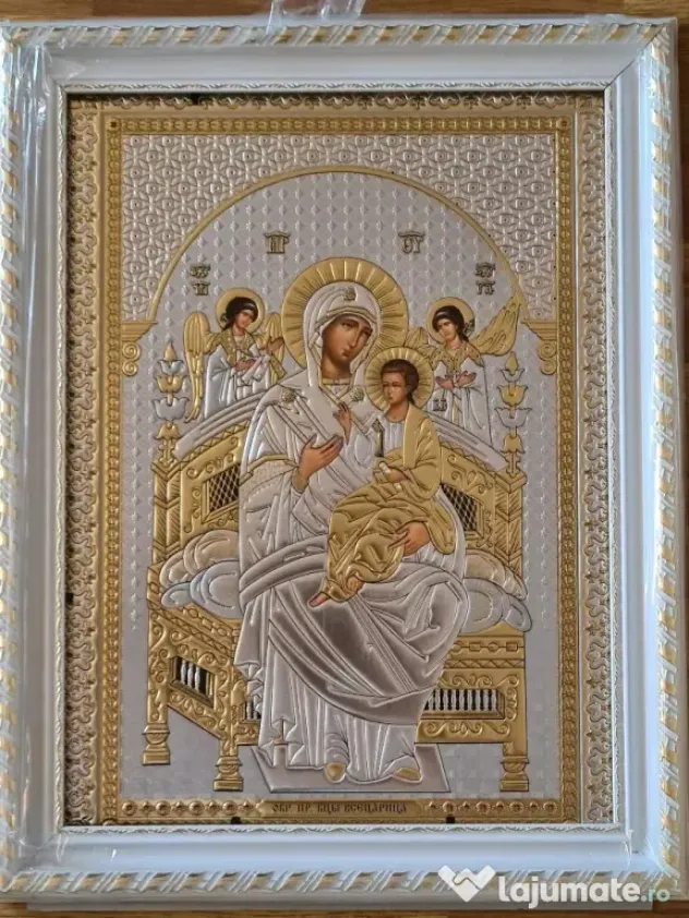 Icoana:Maica Domnului,IIsus,Ierusalima-Relief
