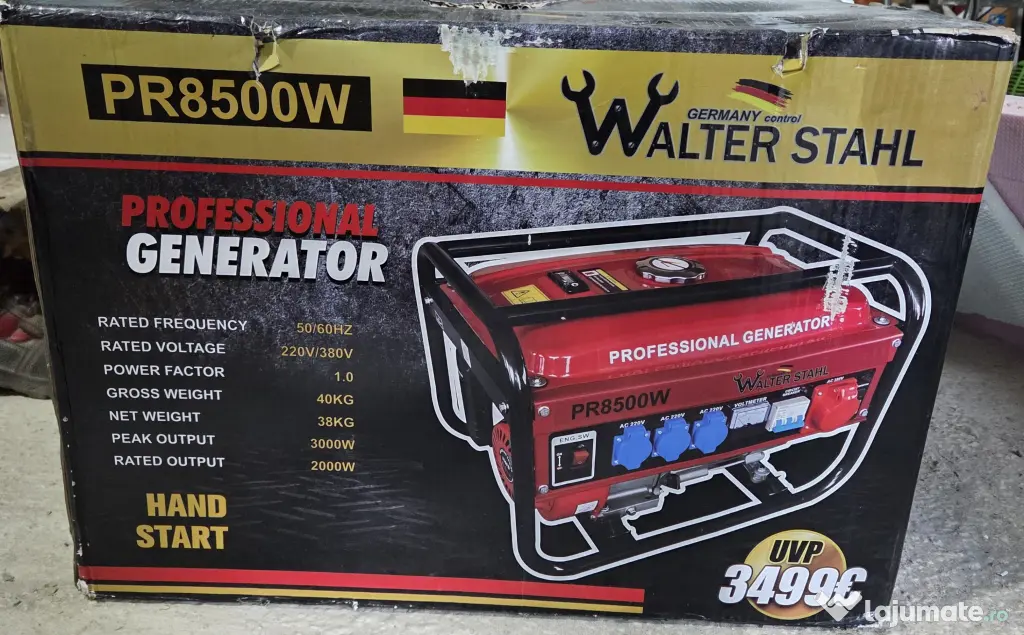 Generator curent Walter Stahl PR8500W