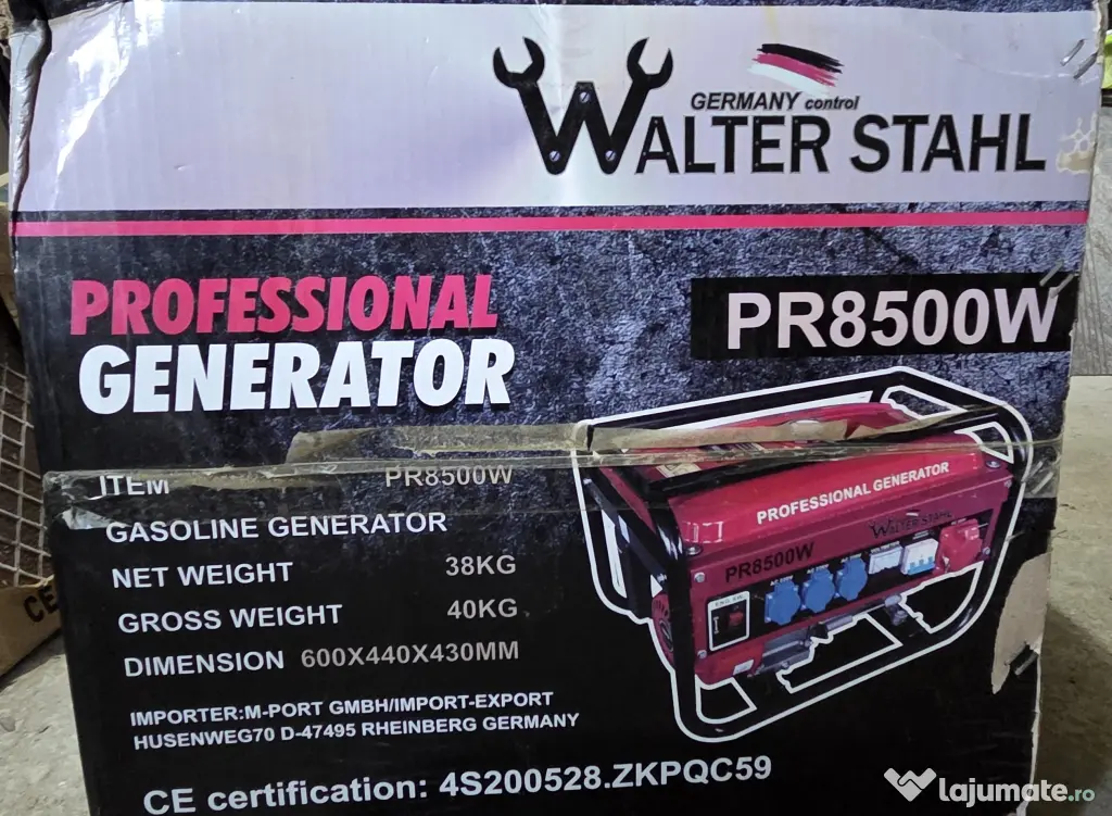 Generator curent Walter Stahl PR8500W
