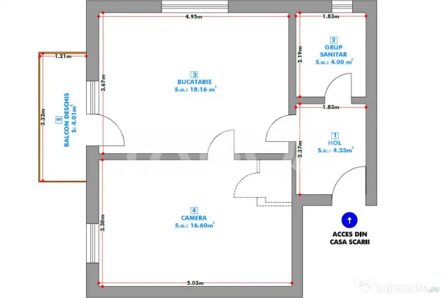 Apartament 2 camere cu balcon si priveliste spre munti in Se - Sibiu (Sibiu)