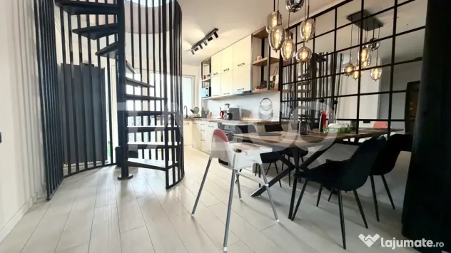 Penthouse panoramic de vanzare la cheie cu terasa de 40 mp F - Floresti (Cluj)