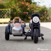 Motocicleta electrica cu atas BJTS0926, 3x 50W, 12V 12Ah, culoare verde 