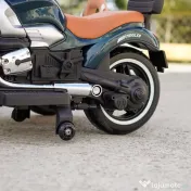 Motocicleta electrica cu atas BJTS0926, 3x 50W, 12V 12Ah, culoare verde 