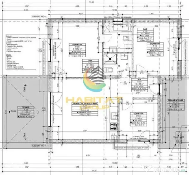 Casă pe parter, 4 camere, încălzire pardoseală, curte 360mp - Berceni (Bucuresti-Ilfov)