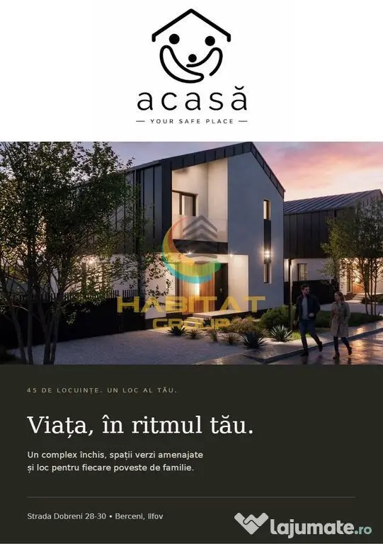 Vilă nordică P+1+Pod, 5 camere, 3 băi, complex securizat, facilități VIP - Berceni (Bucuresti-Ilfov)
