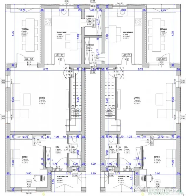 Duplex despartit | in zona Funshop | 5 camere | Pozitie exce - Mosnita Noua (Timis)