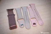 Apple Watch Series 8 (41 mm) GPS- Starlight, Cutie, Baterie 84%, 3 Brățări 