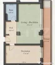 Apartament cu 2 camere, 54 mp, zona Lipovei