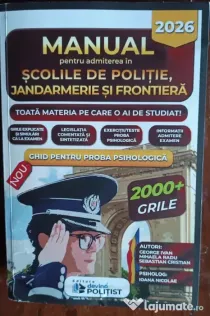 Vând carte pt admiterea în cadrul școlilor de politie, jandarmerie și frontieră