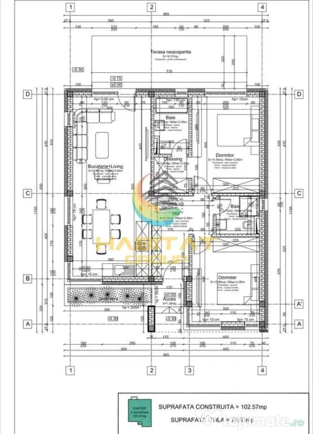 Casa individuala- pe parter-3 camere- 353mp teren- - Berceni (Bucuresti-Ilfov)